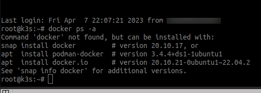 Server Belum Terinstall Docker