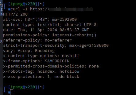Custom Header Sukses Ditambahkan