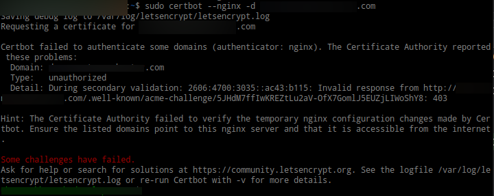 Error When Install New Certificate