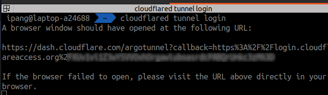 Cloudflared Login