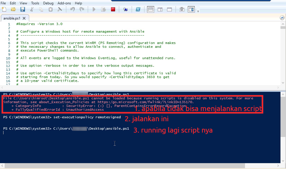 Tahapan Agar Ansible Bisa Administrasi Windows. Ribet ya&hellip;