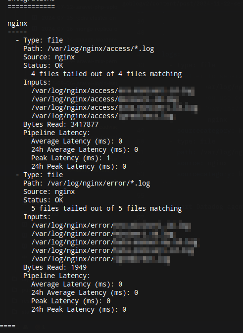 datadog-agent status Result