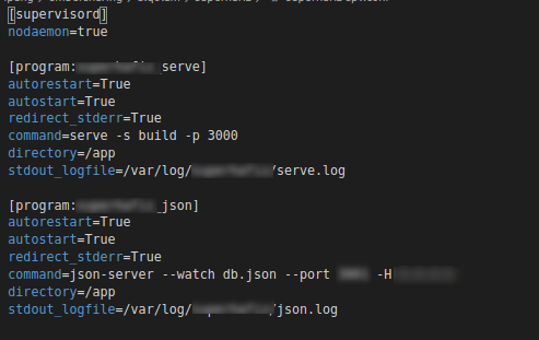 Example Supervisor Config