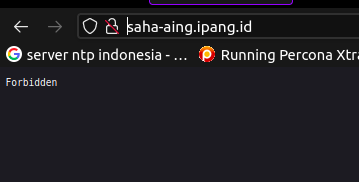 Kalau di Browser Begini Tampilan IP yang Ga di Whitelist
