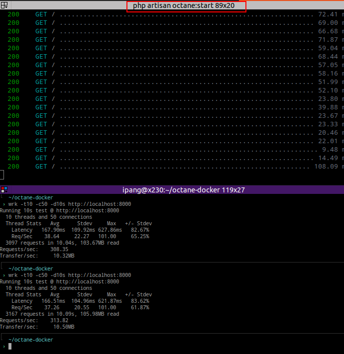 Menggunakan Octane Tanpa Docker/Native