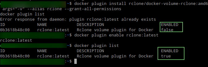 Docker Plugin Installation