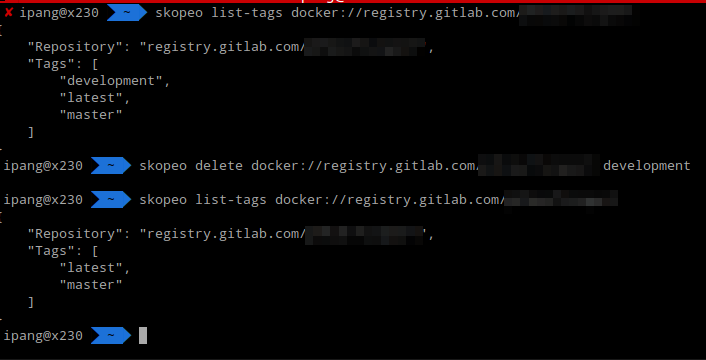 Work dengan Gitlab Registry