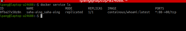 Stack Berhasil di Deploy