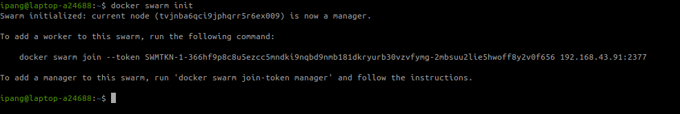 Docker Swarm Init