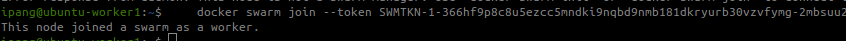 Docker Swarm Join Worker