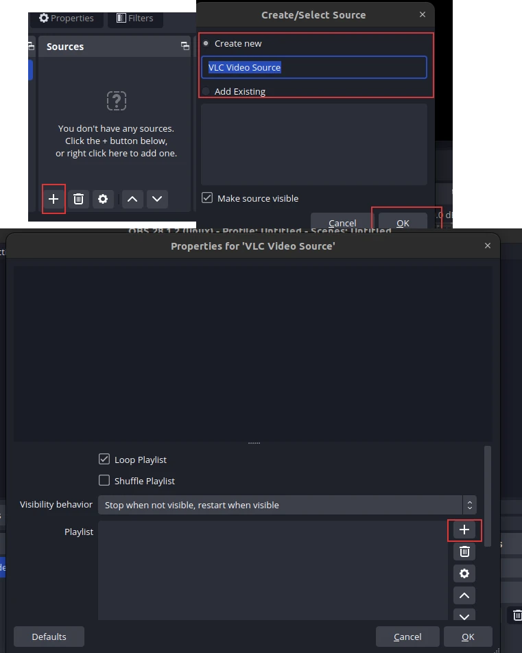 Add VLC as Stream Source