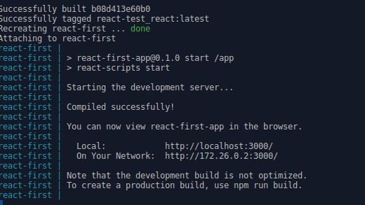docker-compose sukses dijalankan
