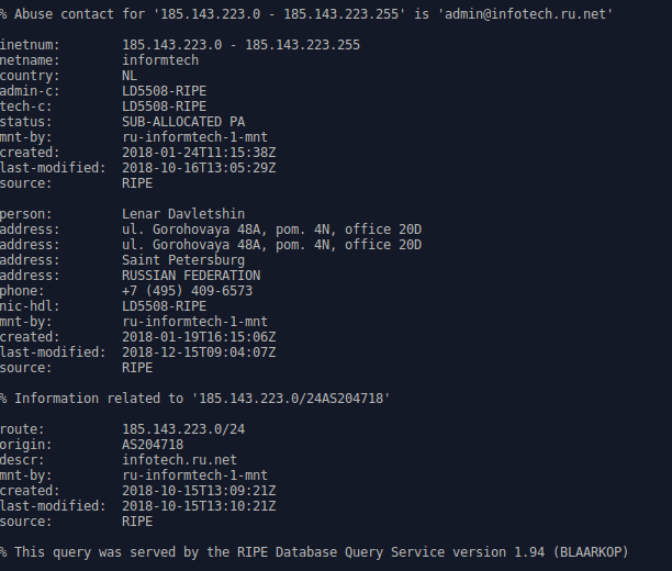 whois Untuk Mengecek Asal IP