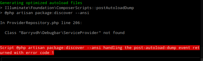 Class Not Found When Using composer install --no-dev, Even When It Is Only Listed In &lsquo;require-dev&rsquo; In package.json