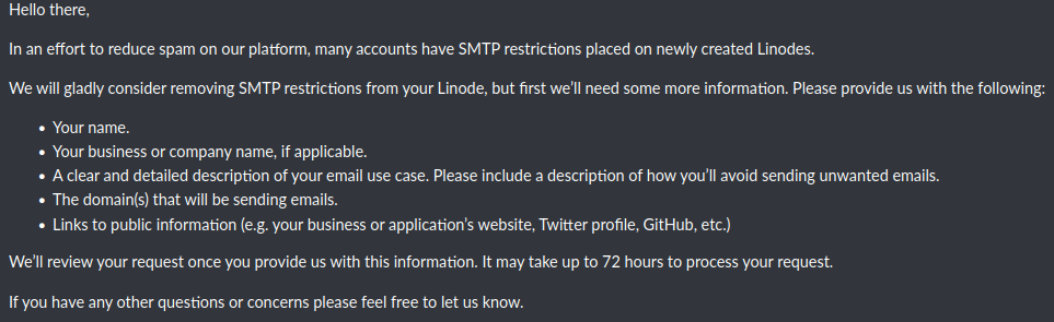 Data Yang Dibutuhkan Linode