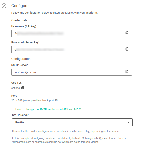 Pilihan Awal dari Mailjet