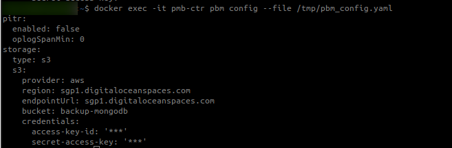 Output Setelah Apply Config