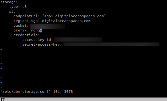 Saya pake Spaces buat Nyimpen Backup