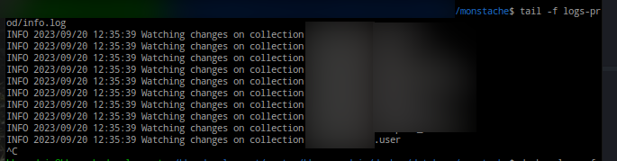 Check Log at log-prod Directory
