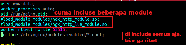 Pastikan Modules di Enabled