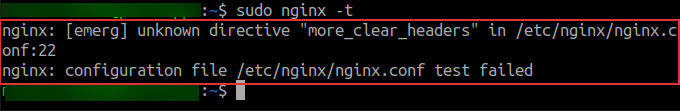 Error When nginx-extras Not Installed