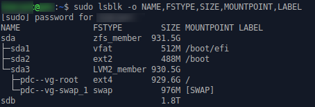 lsblk To Know Your Hard Drive Mount Location