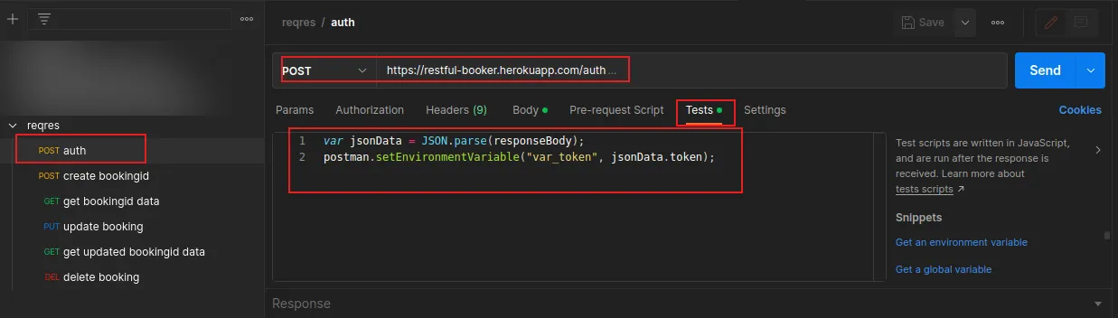 Buat Postman Environment