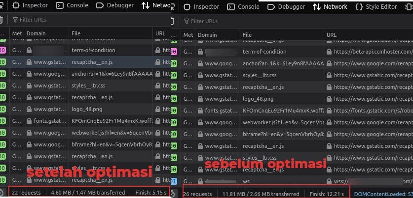 Hasil npm run build Lebih Optimal