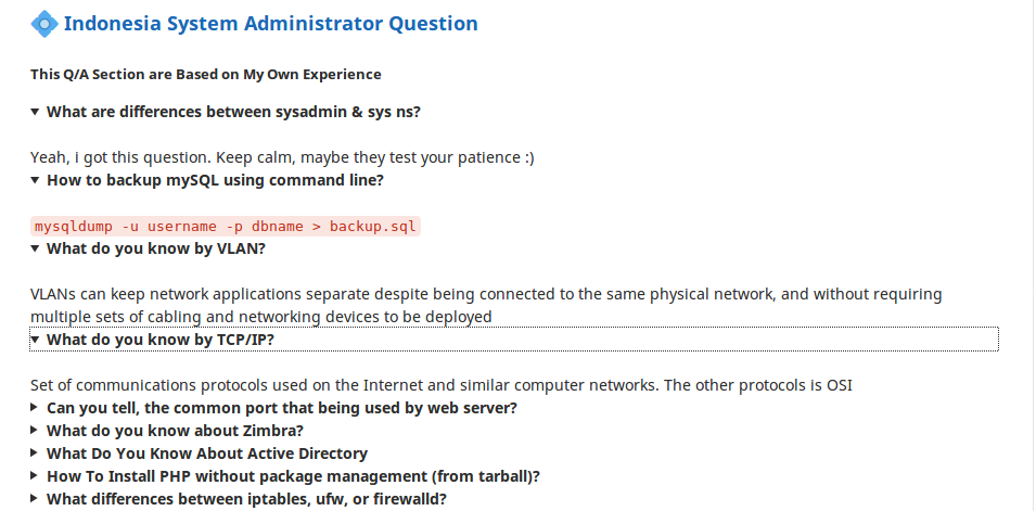 Tambahan Pertanyaan yang Saya Dapat Saat Interview