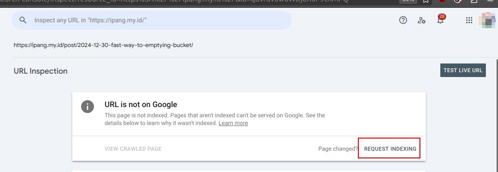 Update Preview URL di Google