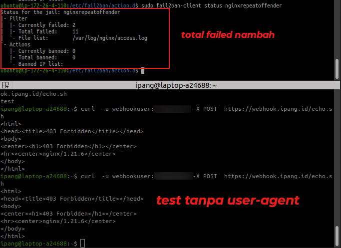 Test Tanpa User Agent